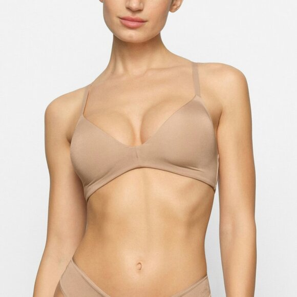 Skims Wireless Form T-Shirt Bra Size 42H BR-WRL-1889 CLAY Lightly Lined Demi Bra - Picture 1 of 8